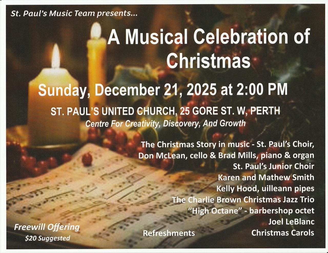 A Musical Celebration of Christmas event poster